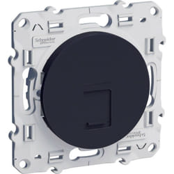 Schneider Electric - Odace, prise RJ45 Anthracite, sans connecteur (S540400)