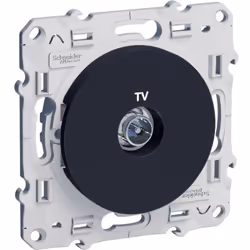 Description générale La prise TV Odace de Schneider Electric est conçue pour le raccordement de câbles coaxiaux, permettant a ...