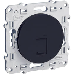 Schneider Electric - Odace, prise RJ45 Anthracite, grade 3 (multimédia) cat. 6 stp, à vis (S540476)