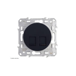 Schneider Electric - Prise double RJ45 cat.6 stp Schneider Odace Finition: Anthracite