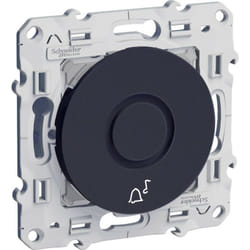 Odace, sonnette électronique Anthracite, 5 tonalités, 230 v, à vis (S540580)