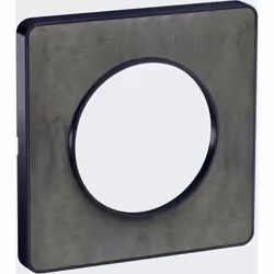 Odace - Touch - plaque - anthracite et ardoise - 1 poste - H 85mm - L 85mm - P 10mm - IK04 - IP21 D - sans halogène