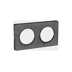 Schneider Electric - odace touch, plaque ardoise avec liseré anth. 2 postes horiz/vert. entraxe 71MM - S540804V