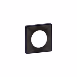 plaque schneider electric odace you - 1 poste - noir - liseré anthracite