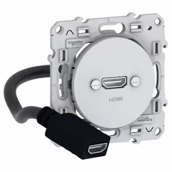 Description générale Cette prise HDMI type A Odace de Schneider permet de connecter vos appareils audio et vidéo avec une hau ...