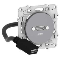 Odace Prise Hdmi Type A Alu Schneider S530462
