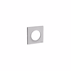 Odace - Styl - plaque - pierre (Pantone 429C) - 1 poste - qté 10 - Vente par quantité indivisible de 1 - H 85mm - L 85mm - P  ...