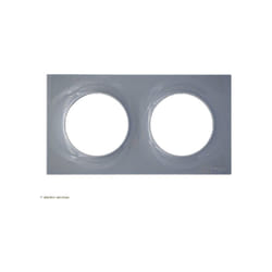 Schneider Electric - Plaque Odace Styl Schneider 2 postes Finition: Gris