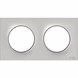 Plaque de finition 2 postes entraxe 71mm sable Odace La gamme d'appareillages Odace de Schneider Electric est une gamme desig ...