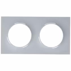 SCHNEIDER ELECTRIC Plaque de finition 2 postes Odace grise