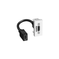 Schneider Electric - Prise hdmi preconnectorisee 1 module blanc polaire mécanisme 22x45mm sans support ni plaque altira