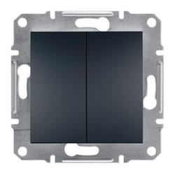 Interrupteur - SCHNEIDER ELECTRIC - Asfora - Anthracite - 10 AX - IP20
