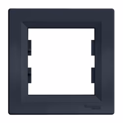 Plaque de finition - SCHNEIDER ELECTRIC - Asfora - Anthracite - 1 poste horizontal - IP20