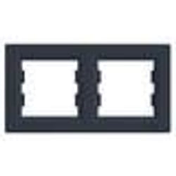 Cadre de finition - SCHNEIDER ELECTRIC - Asfora - Anthracite - 2 postes - IP20