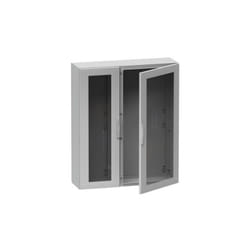 Schneider Electric - Armoire polyester 1000x1000x320mm grise RAL7035 avec porte vitrée IP65 schneider NSYPLA10103TG