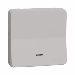 Mureva Styl - Mécanisme seul - Va-et-vient lumineux - LED bleu - 10 AX - 250 V CA - blanc RAL 9003 - CE NF - IP55 - IK08 - Co ...