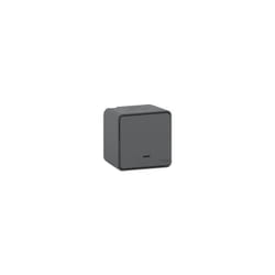 Schneider Electric - Mureva Styl - Bouton poussoir lumineux led - saillie - IP55 - IK08 - gris - MUR35028