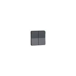 Schneider Electric - Mureva Styl - Bouton poussoir volets roulants - composable - IP55 - IK07 - gris - MUR35042