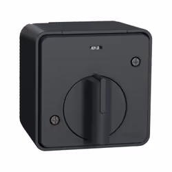 Mureva Styl - Interrupteur temporisé LED - saillie - IP55 - IK08 - gris