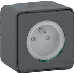 prise de courant blanc saillie mureva styl ip55 ik08