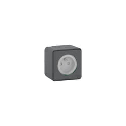 Schneider Electric - Schneider - MUR35031 - Mureva Styl - Prise courant 2P+T - saillie - IP55 - IK08 - connexion auto - gris