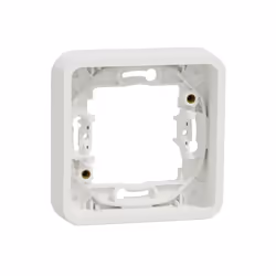 Mureva Styl - cadre pour montage encastré - 1 poste - blanc RAL 9003 fixation par vis - auto-extinguible - Utilisation intéri ...