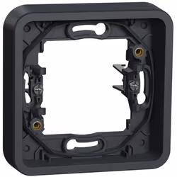 Mureva Styl Cadre 1 poste à griffes encastré IP55 IK08 gris SCHNEIDER MUR34108 nombre d'unités - 1 sens de montage - horizont ...