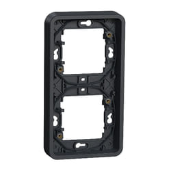 Schneider Electric - cadre encastré mureva styl schneider 2 postes - vertical - gris MUR34151