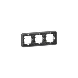 Schneider Electric - Mureva Styl Cadre 3 postes horizontal encastré IP55 IK08 gris schneider MUR34109