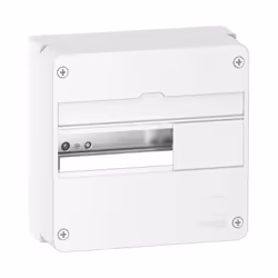 Coffret de communication 1x13M tri en saillie 250x250x108mm avec rail DIN et bornier terre Resi9 CX Resi9 - coffret de commun ...
