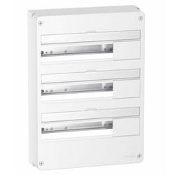 Coffret en saillie RESI9 blanc 3 rangées de 18 modules - SCHNEIDER ELECTRIC - R9H18403
