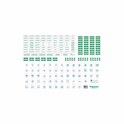 La feuille A4 RESI9 de Schneider Electric est parfaite pour repérer les variétés de modules dans un tableau Resi9 ou opale. C ...