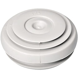 Lot de 10 passes-câble Mureva Box - entrée Ø25mm - matière sbs - blanc polaire Schneider Electric IMT36131