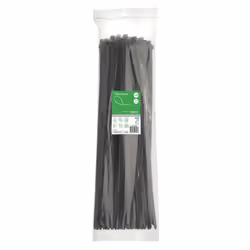 Collier serre-cable noir 550x8.8mm (blister de 100) pour fixation de fils et cables Ø 163mm max PA6.6 anti-UV Thorsman Collie ...