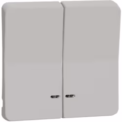 Mureva Styl Enjoliveur 2 demi touche IP55 IK08 blanc SCHNEIDER MUR39205Mureva Styl Ejoliveur double pour commande lumineuse 1 ...