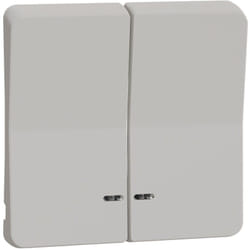 Schneider Electric - Mureva Styl Enjoliveur 2 demi touche IP55 IK08 blanc schneider MUR39205