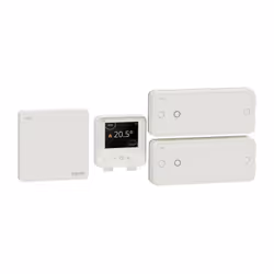 Description générale Le kit thermostat connecté Wiser pour radiateurs électriques vous permet de contrôler et programmer votr ...