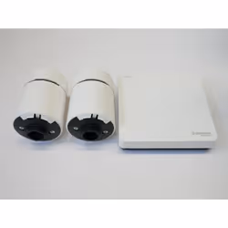 Kit de demarrage vanne thermostatique blanche connectee Wiser 2 têtes de vannes thermostatique + 1 passerelle Wiser Schneider ...