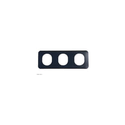 Schneider Electric - Plaque 3 postes horizontal Ovalis Schneider Finition: Anthracite