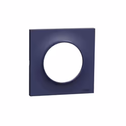 Plaque de finition couleur bleu cobalt 1 poste pour appareillage mural Odace Styl Odace Styl, plaque Cobalt 1 poste S550702 T ...
