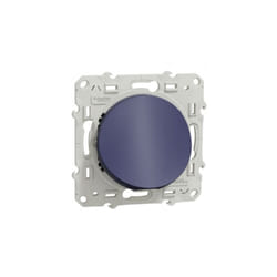 Schneider Electric - Sortie de cable bleu cobalt pour cable ø 6-12mm encastré avec support (sans plaque) Odace
