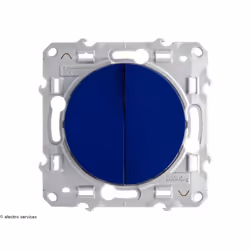 Spécificités essentielles Double interrupteur ou va-et-vient de la gamme Odace Schneider Hauteur du mécanisme : 71 mm Largeur ...