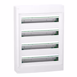 PrismaSeT XS - Coffret plastique saillie 4 rangées 24 modules - sans porte - Largeur: 550 mm Profondeur: 148 mm Hauteur : 750 ...
