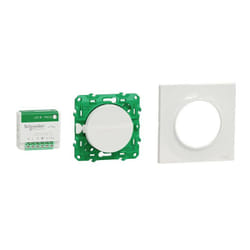 Schneider Electric - kit odace sfsp actionneur micro + interrupteur + plaque style blanc SCHS520192K
