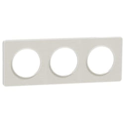 Schneider Electric - odace touch - plq kvadrat craie/blanc 3 postes horiz. ou vert. entraxe 71MM - S520806KW