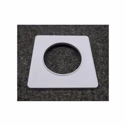 Plaque de finition 1 poste 2 modules Kvadrat perle avec liseré aluminium série Odace Touch SCHNEIDER 6,8172 1 3606481088543 T ...