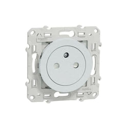 Schneider Electric - Odace - prise de courant 2P+T affleurante - blanc Recyclé- connexion rapide (S510052)