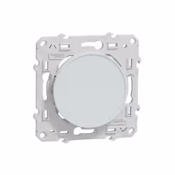 Odace - Obturateur - Fixation par vis - blanc Recyclé - brillant - Livré avec couvercle de protection peinture - IK04 - IP21 ...