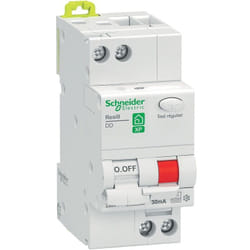 Disjoncteur différentiel RESI9 1P+N 30mA courbe C type Fsi 16A - SCHNEIDER ELECTRIC - R9PDCF16 - TU