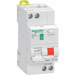 Description générale Le disjoncteur différentiel Resi9 XP de Schneider Electric est conçu pour protéger les installations éle ...